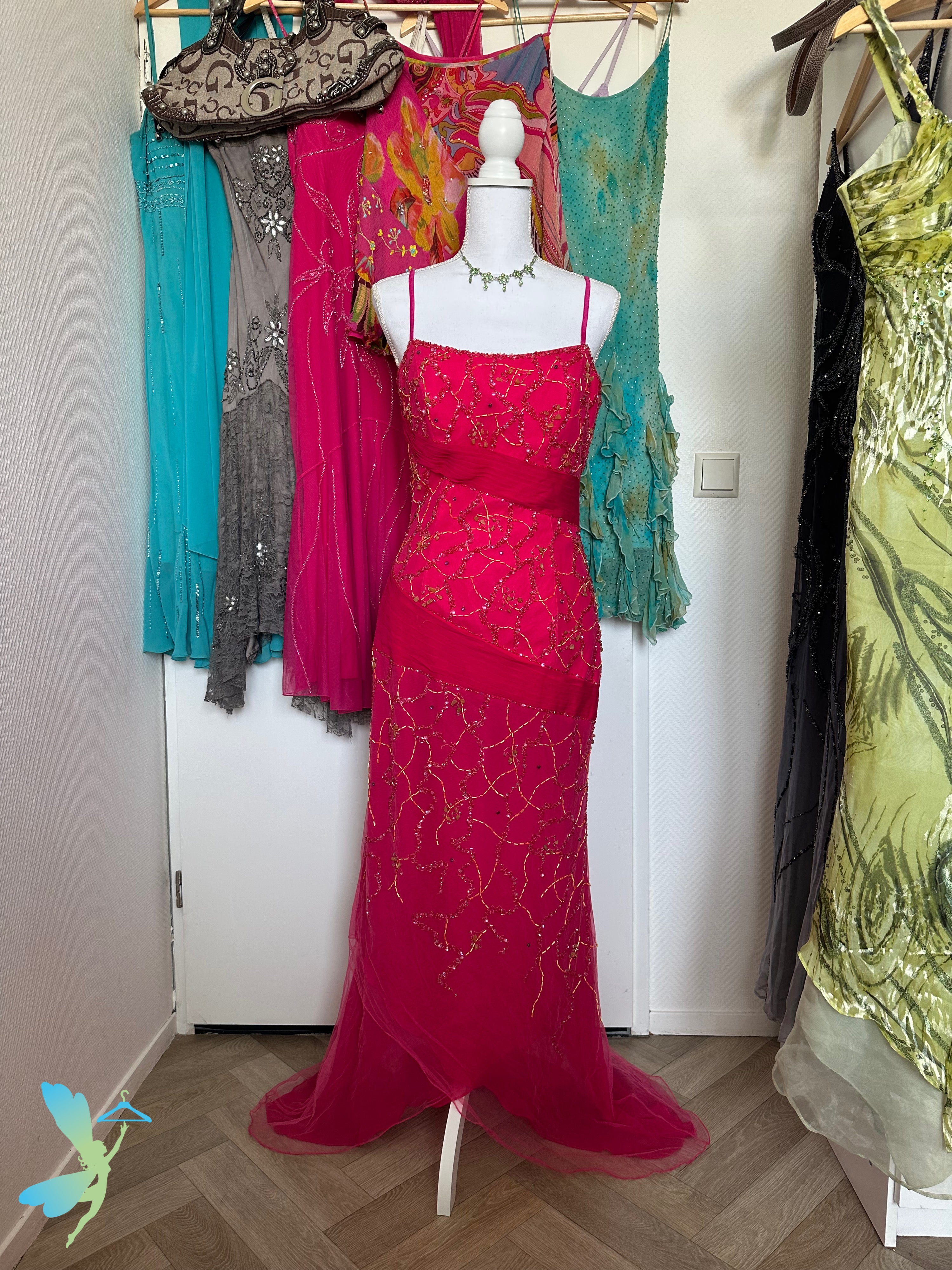 Royal Fuchsia Dress - M