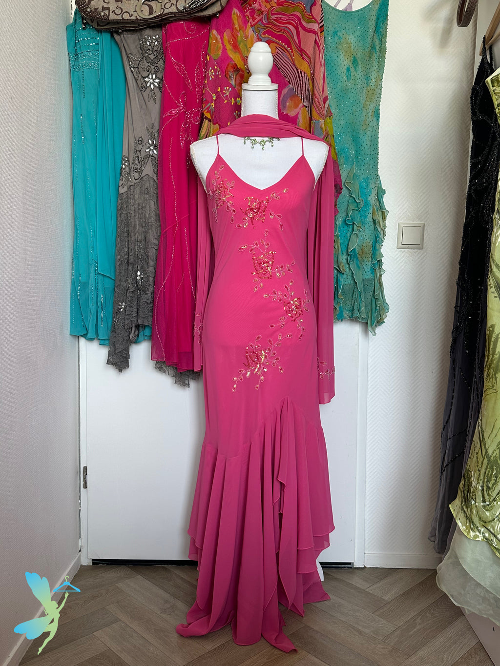 Pink Goddess Dress - M