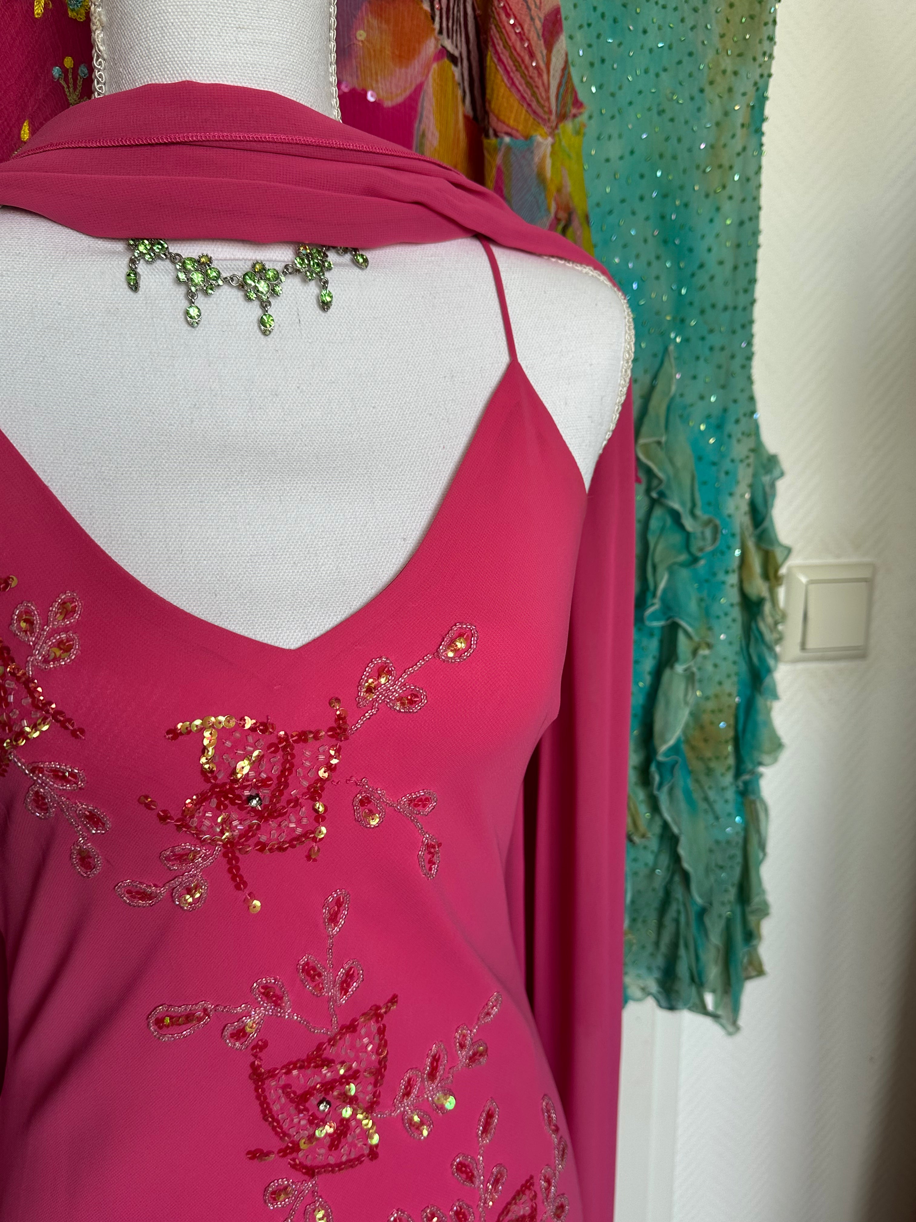 Pink Goddess Dress - M