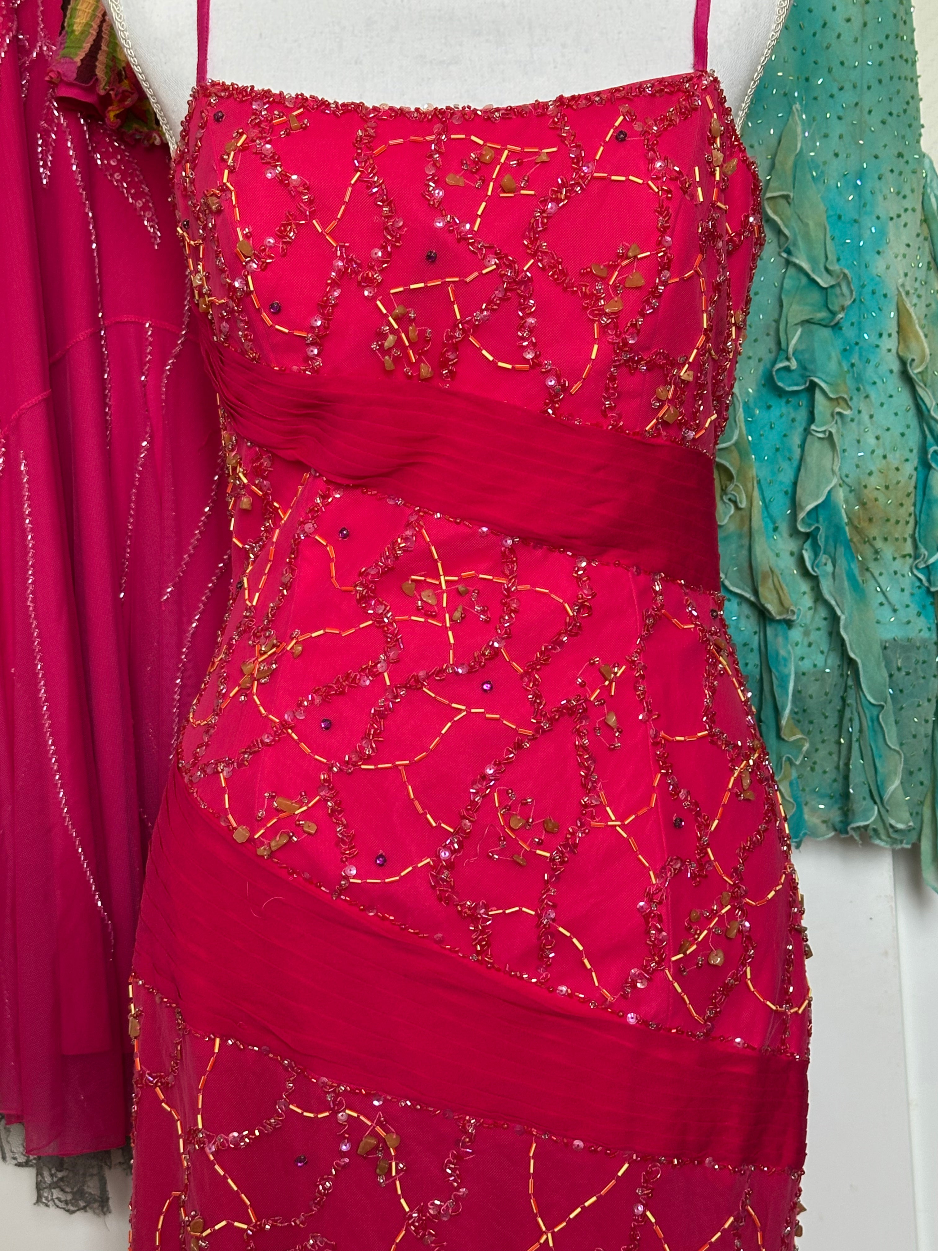 Royal Fuchsia Dress - M