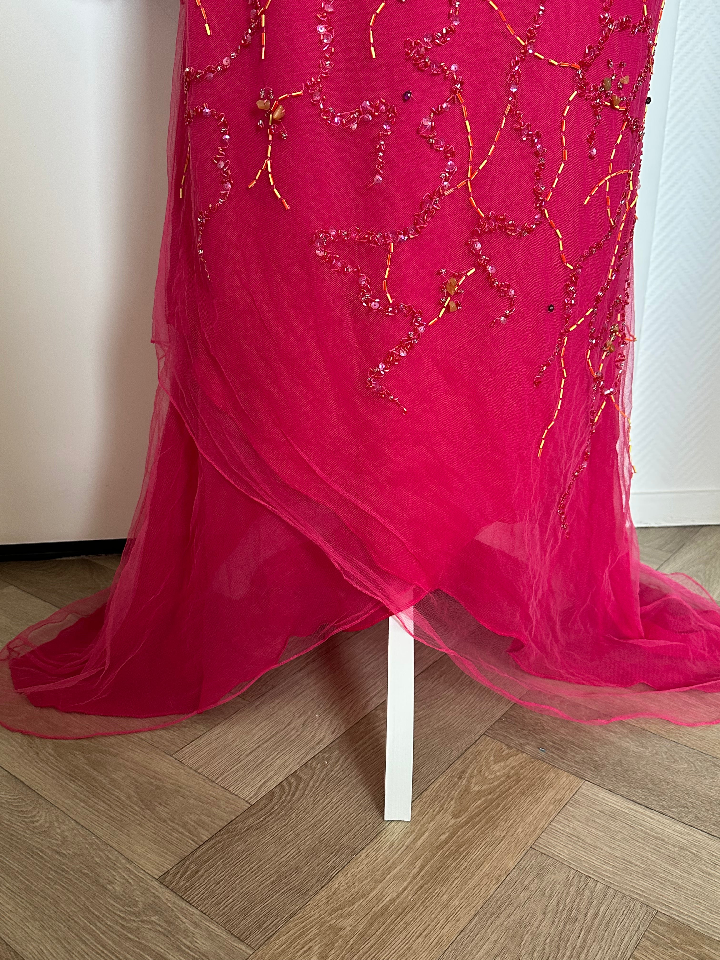Royal Fuchsia Dress - M
