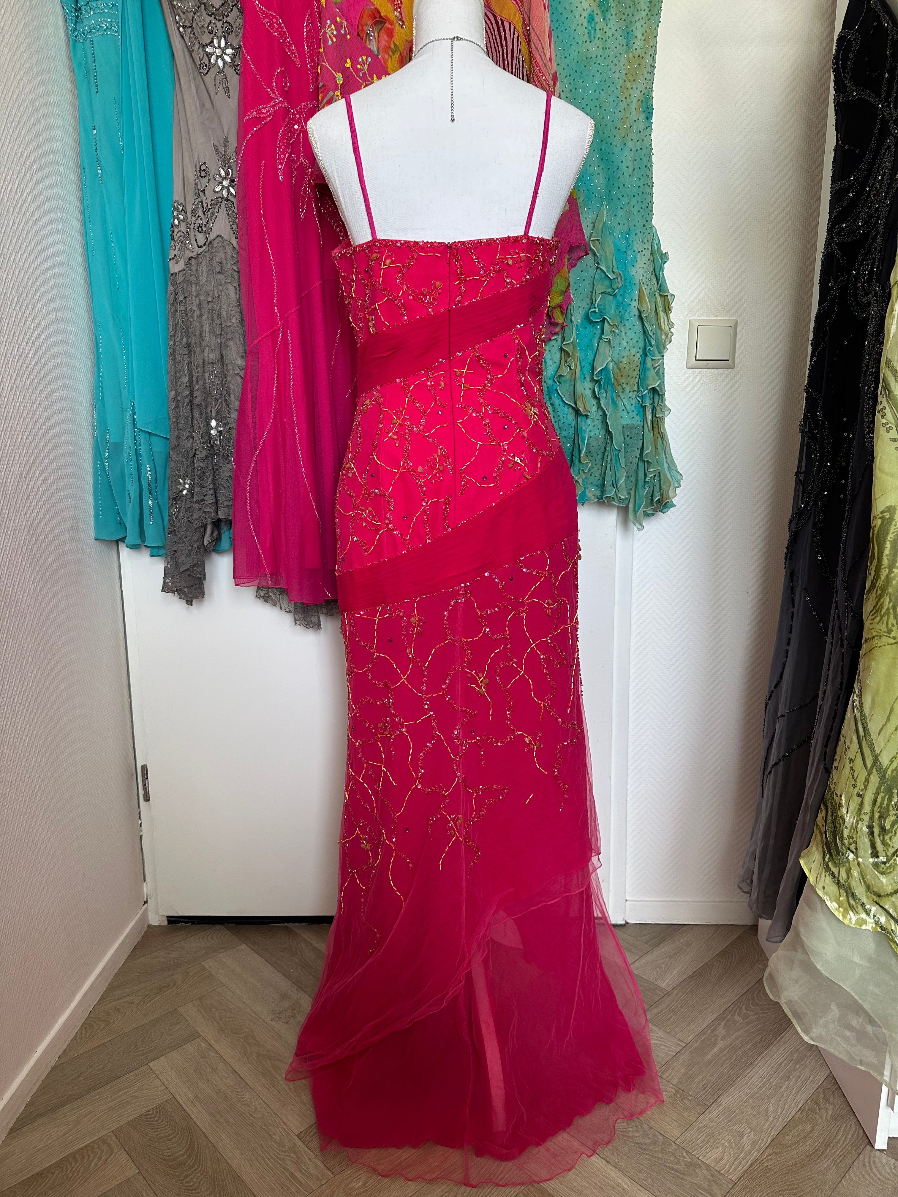 Royal Fuchsia Dress - M