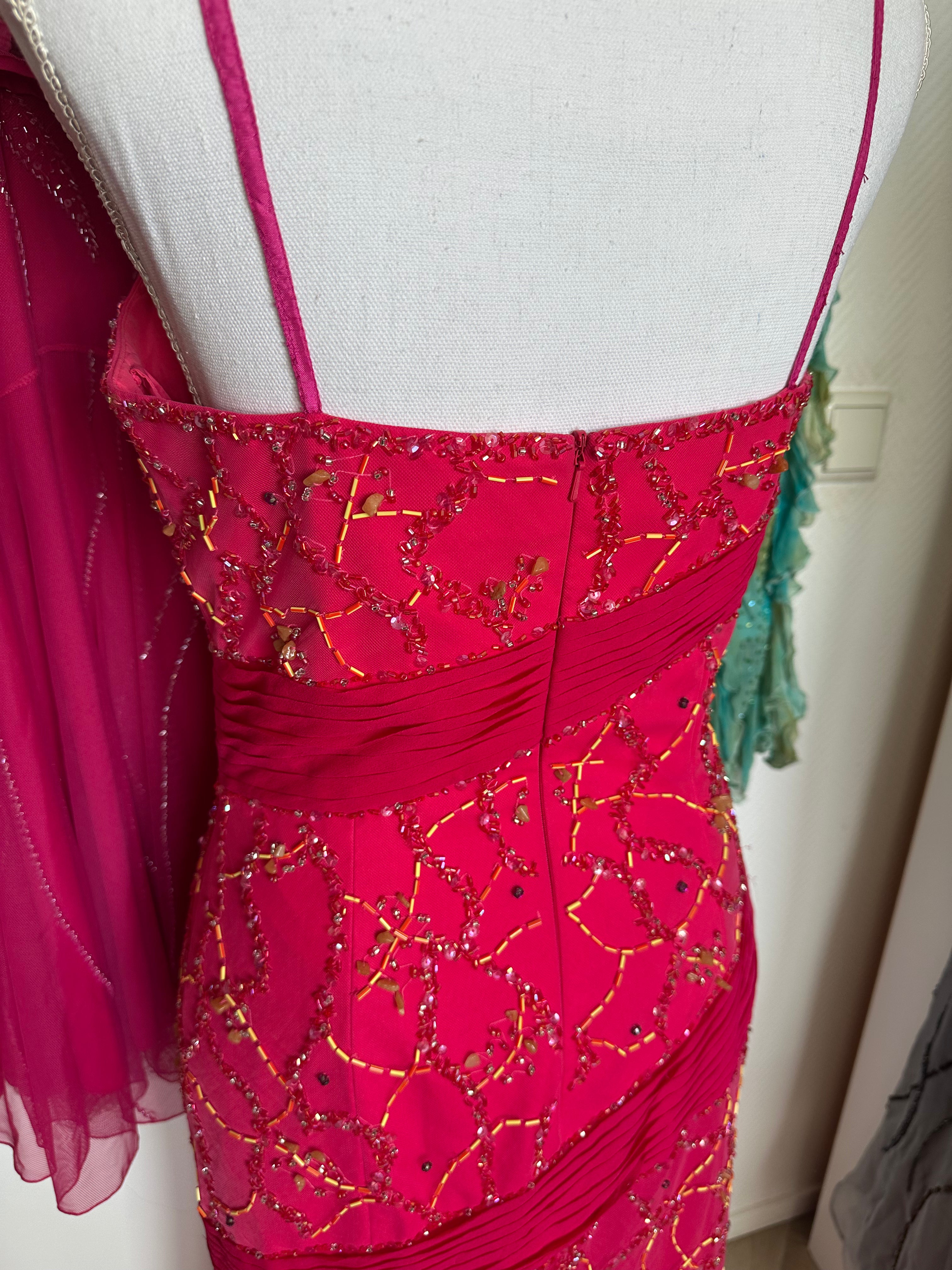 Royal Fuchsia Dress - M